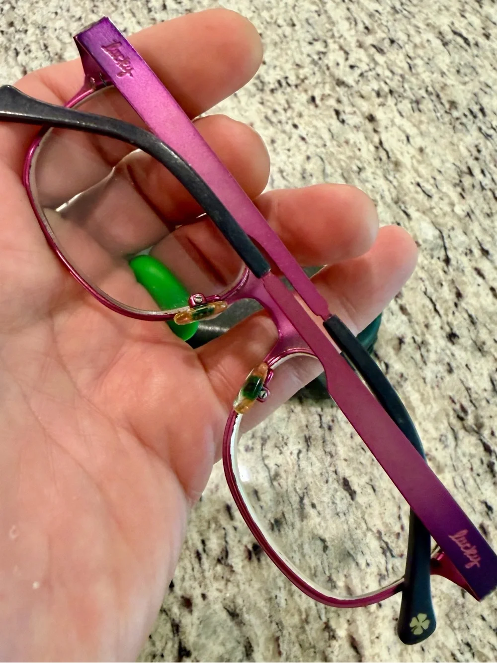 Lucky Brand “Lucky You” Stealie Eyeglasses Frames Purple 51-18-140